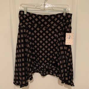 Free people high low mini skirt size 6 NWT